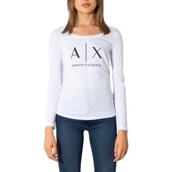 Vêtements Femme T-shirts manches longues EAX T-SHIRT 8NYTDG YJ16Z Blanc