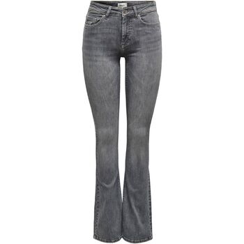 Vêtements Femme Jeans slim Only ONLBLUSH LIFE MID FLARED TAI0918 - 15233721 Gris