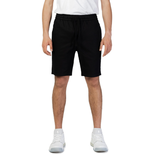 Vêtements Homme Shorts / Bermudas Only & Sons  ONSLINUS SHORTS LINEN MIX GW 1824 NOOS - 22021824 Noir