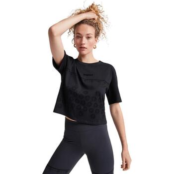 Vêtements Femme T-shirts manches courtes Desigual TS PADEL 22SWTK63 Noir