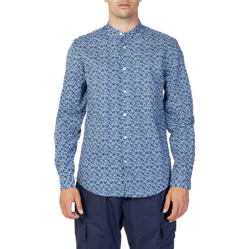 Vêtements Homme Chemises manches longues Antony Morato SEOUL SLIM FIT MMSL00631-FA430520 Bleu