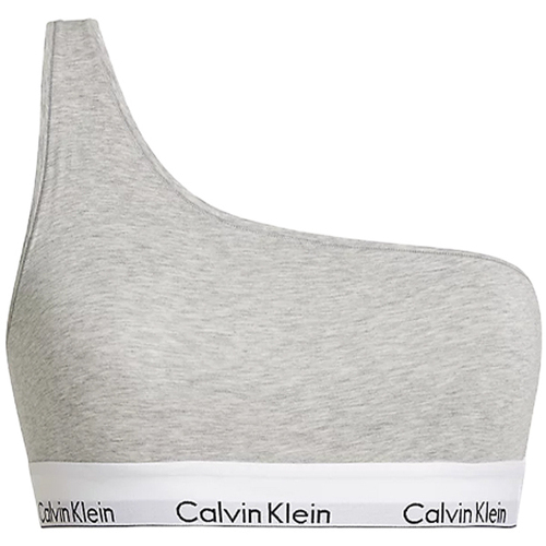 Sous-vêtements Femme Emboitants Calvin Klein JEANS Japan UNLINED BRALETTE (ONE SHOULDER) 000QF7007E Gris