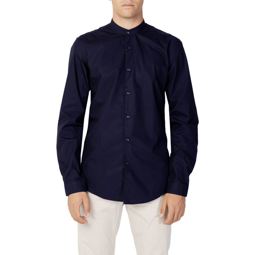 Vêtements Homme Chemises tres longues Antony Morato SÉOUL SLIM FIT MMSL00692-FA400078 Bleu