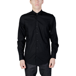 Vêtements Homme Chemises manches longues Antony Morato NAPOLI MMSL00628-FA400078 Noir