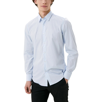 Vêtements Homme Chemises manches longues Antony Morato NAPOLI MMSL00628-FA400078 Bleu