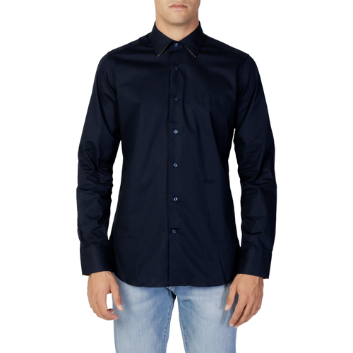 Vêtements Homme Chemises manches longues Alviero Martini SLIM C/TOPPE 1312 UI47 Bleu