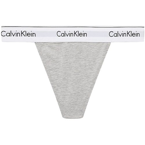 Sous-vêtements Femme Culottes & slips Calvin Klein Jeans STRING THONG 000QF7013E Gris