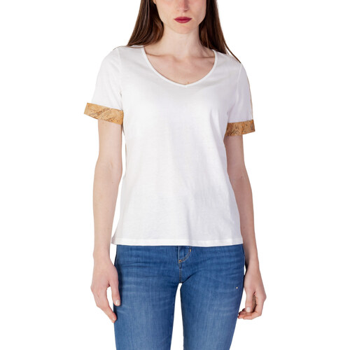 Vêtements Femme T-shirts manches courtes Alviero Martini T-SHIRT C/RISVOLTI G 0748 JC68 Blanc
