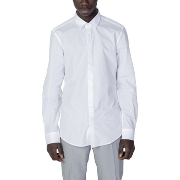 Vêtements Homme Chemises tres longues Antony Morato CAMICIA LONDON SLIM FIT IN COT - FA400078 Blanc
