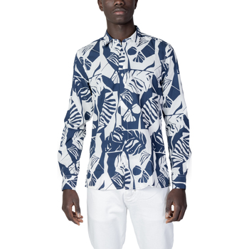Vêtements Homme Chemises manches longues Antony Morato CAMICIA BARCELONA REGULAR STRA - FA430562 Bleu