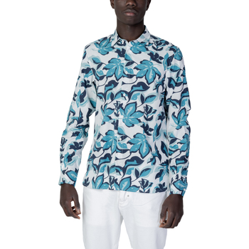 Vêtements Homme Chemises tres longues Antony Morato CAMICIA BARCELONA REGULAR STRA - FA430559 Bleu
