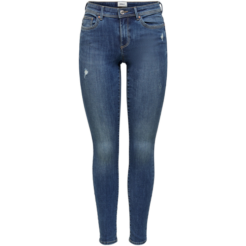 Vêtements Femme Jeans skinny Only ONLWAUW MID BJ114-3 NOOS 15219241 Bleu