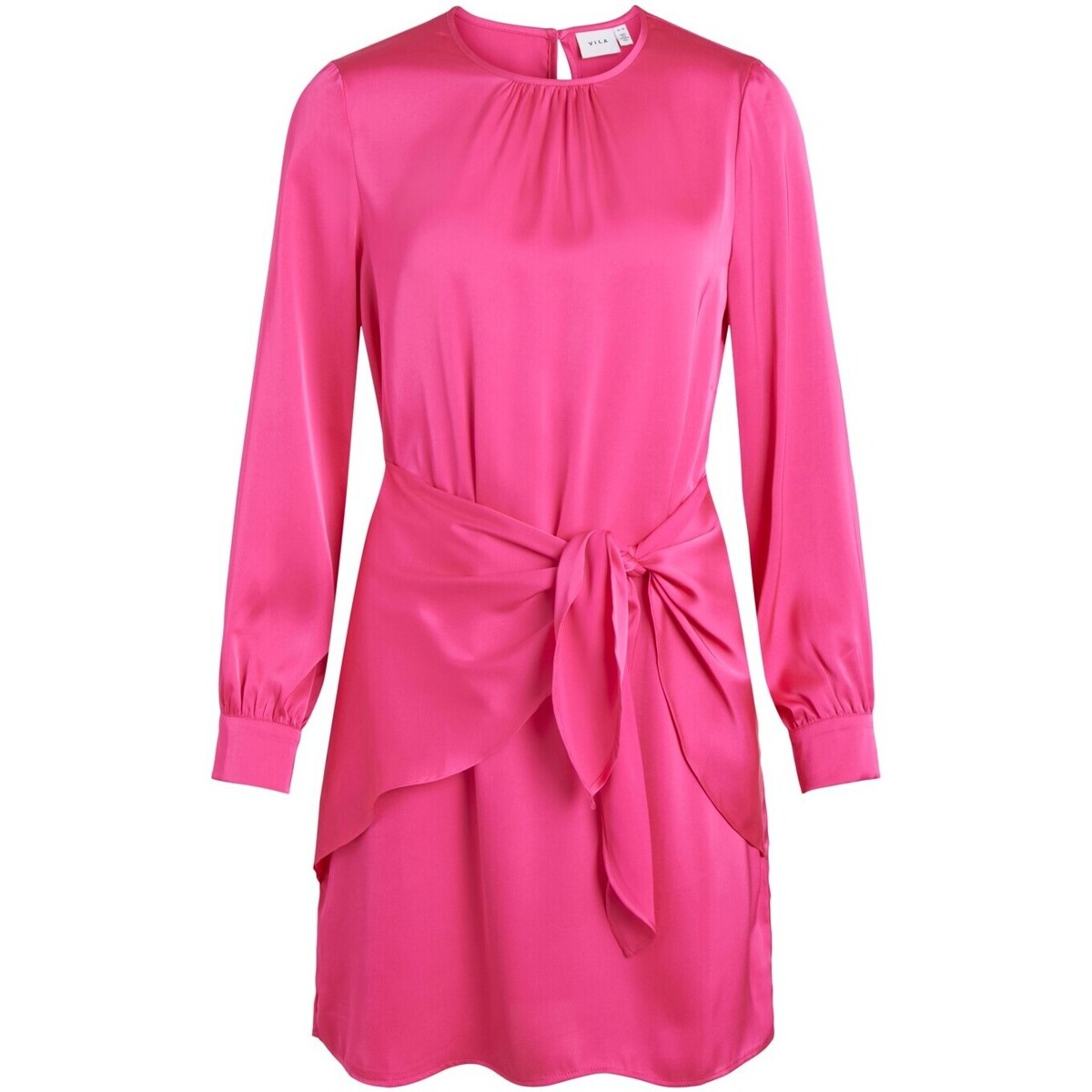 Vêtements Femme Robes courtes Vila VIANNES O-NECK L/S SHORT 1403842 Rouge