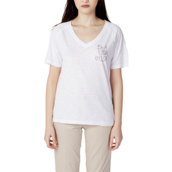 Vêtements Femme T-shirts manches courtes Blauer LOGO LATERALE 23SBLDH02404 Blanc