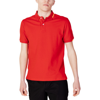 Vêtements Homme Polos manches courtes Suns FEDERICO CLASSIC TAG IN PIQUET PLS01037U Rouge