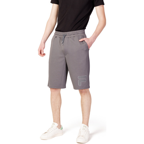 Vêtements Homme denim Shorts / Bermudas Fila CALP baggy denim Shorts FAM0312 Gris