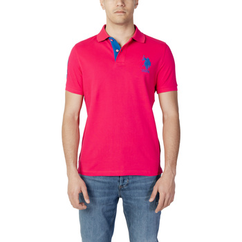 Vêtements Homme embroidered-logo Polos manches courtes U.S embroidered-logo Polo Assn. KORY 41029 CBTD Rouge
