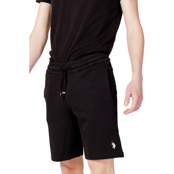Vêtements Homme Shorts / Bermudas geometric-print polo shirt. MAX 52088 EH33 Noir