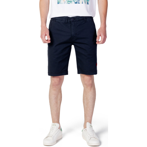 Vêtements Homme Shorts / Bermudas hat box 30in polo-shirts Cream footwear. TINTA UNITA 53065 65959 Bleu