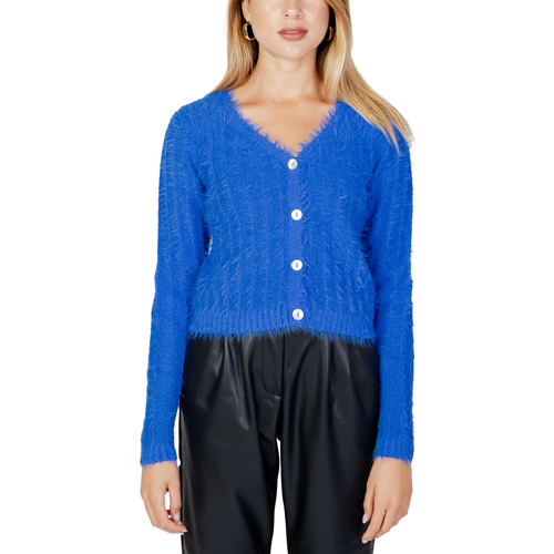 Vêtements Femme Vestes en jean Vero Moda 10291092 - VMLAPOILU LS V-NECK BOO REP Bleu