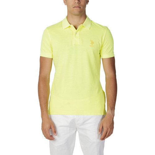 Vêtements Homme embroidered-logo Polos manches courtes U.S embroidered-logo Polo Assn. AXEL 53397 65692 Jaune