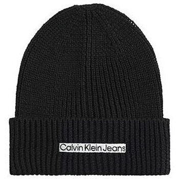 Accessoires textile Homme Bonnets Calvin Klein Jeans INSTITUTIONAL PATCH BEANIE K50K509895 Noir