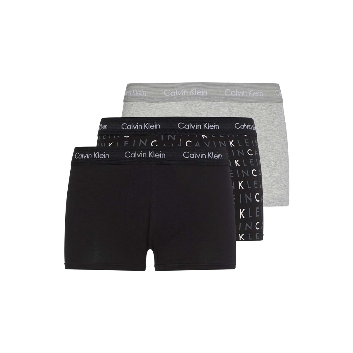 Sous-vêtements Homme Boxers Calvin Klein Jeans 3P LOW RISE TRUNK U2664G-YKS Noir