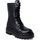 Chaussures Femme Boots Calvin Klein Jeans FLATFORM KNEE BOOT L YW0YW01137 Noir