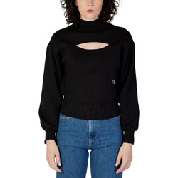 Vêtements Femme Pulls Calvin Klein Jeans CUT OUT LOOSE SWEATE J20J221964 Noir
