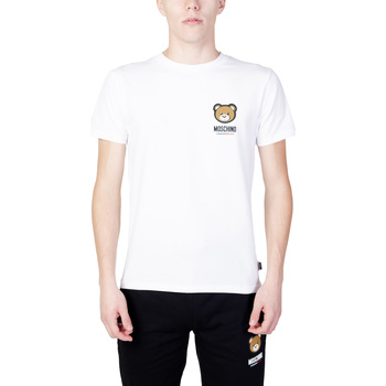 Vêtements Homme T-shirt Noir Logo Nage Moschino V1A0788 4410 Blanc