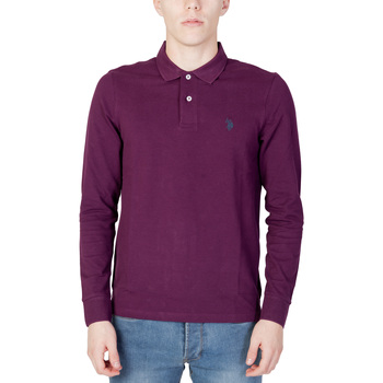 Vêtements Homme Compass-patch tipped polo shirt U.S Polo Assn. MUST EHPD 66709 49785 Rouge