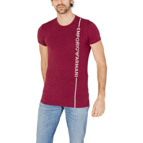Vêtements Homme Polos manches longues Emporio Armani EA7 111035 3F523 - COL ROND MANCHES MANCHES Rouge