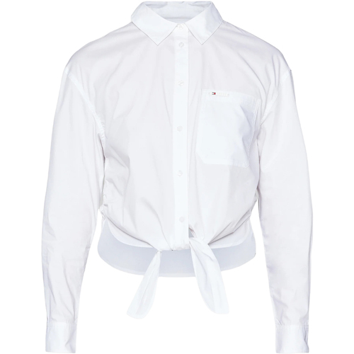 Vêtements Femme Chemises / Chemisiers Tommy Hilfiger FRONT TIE DW0DW17520 Blanc