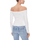 Vêtements Femme T-shirts manches longues Tommy Hilfiger OFF SHOULDER DW0DW17535 Blanc