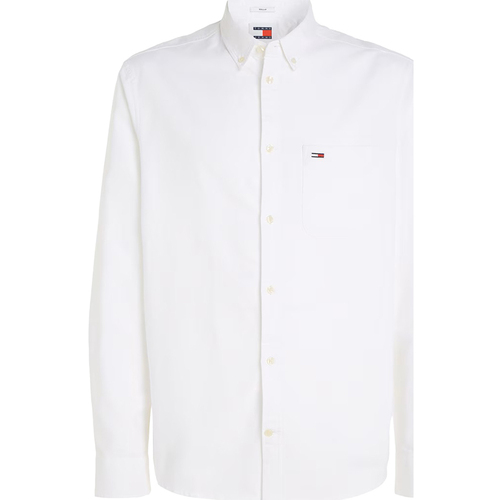 Vêtements Homme Chemises manches longues Tommy Hilfiger REG OXFORD DM0DM18335 Blanc