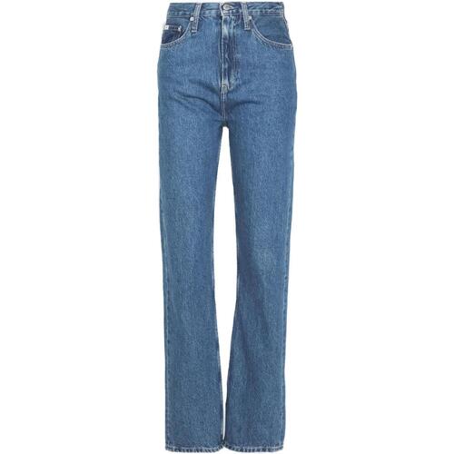 Vêtements Femme Jeans droit Calvin Klein Jeans HIGH RISE STRAIGH J20J222138 Bleu