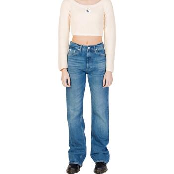 Vêtements Femme Jeans droit Tommy Jeans piqué organic cotton polo shirt AUTHENTIC BOOTCUT J20J222454 Bleu