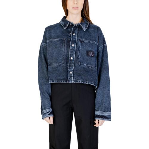 Vêtements Femme Vestes Calvin Klein Jeans EXTR OVERSIZE CROP J20J222478 Bleu
