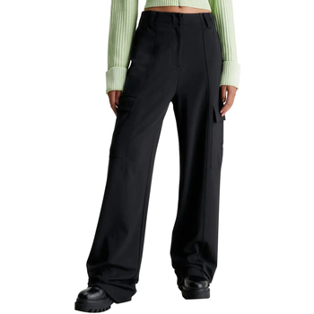 Vêtements Femme Pantalons fluides / Sarouels Calvin Klein Jeans HIGH RISE MILANO J20J222605 Noir