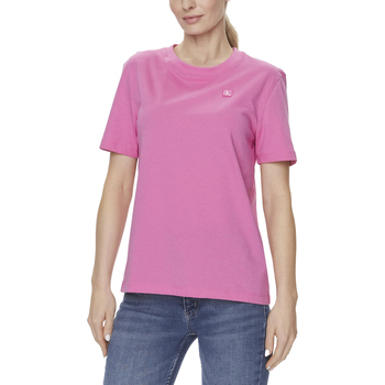 Vêtements Femme T-shirts manches courtes Calvin Klein Jeans EMBRO BADGE J20J223226 Rose