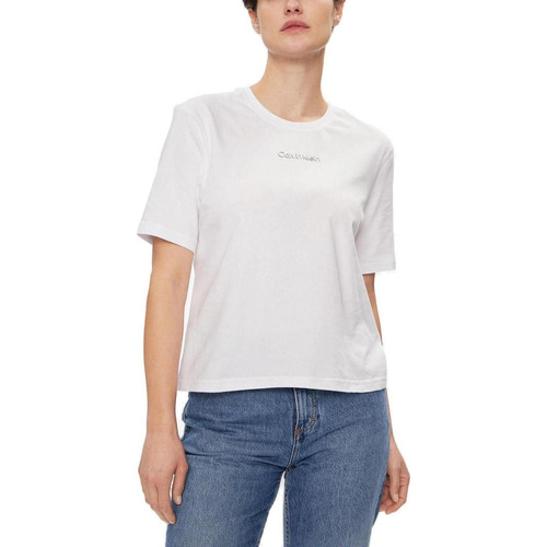 Vêtements Femme T-shirts manches courtes Calvin Klein Sport PW - SS 00GWS4K210 Blanc