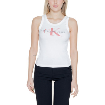 Vêtements Femme Débardeurs / T-shirts sans manche Calvin Klein Jeans ARCHIVAL MONOLOGO J20J223160 Blanc