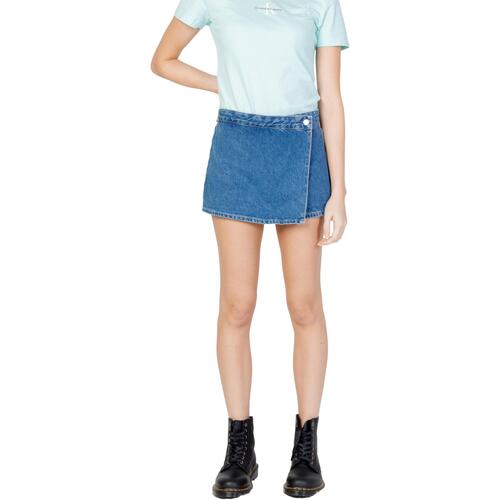 Vêtements Femme Shorts / Bermudas Calvin Klein Jeans WRAP J20J223300 Bleu