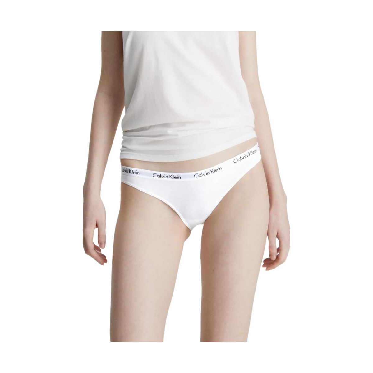 Sous-vêtements Femme Culottes & slips Calvin Klein Jeans 000QD3588E - LOT DE 3 BIKINI Blanc