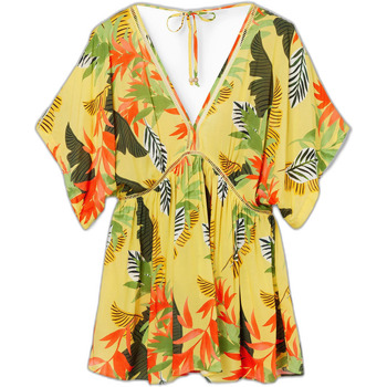robe courte desigual  top tropical party 24swmw23 