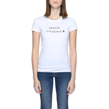 Vêtements Femme T-shirts manches courtes EAX 3DYT18 YJETZ Blanc
