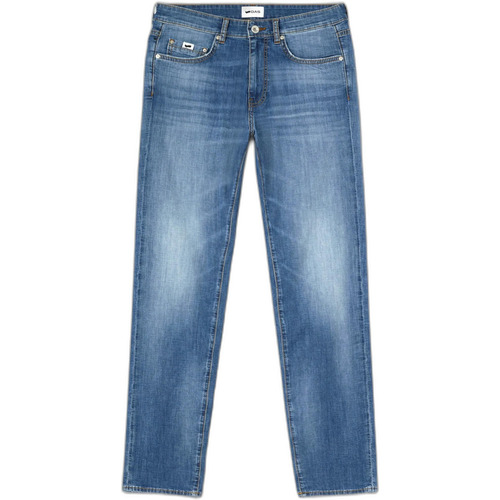 Vêtements Homme pattern Jeans droit Gas ALBERT SIMPLE REV A7237 12LM Bleu