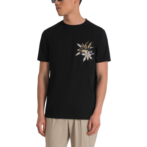 Vêtements Homme Malibu T-shirt Graphique Antony Morato MMKS02402-FA100144 Noir