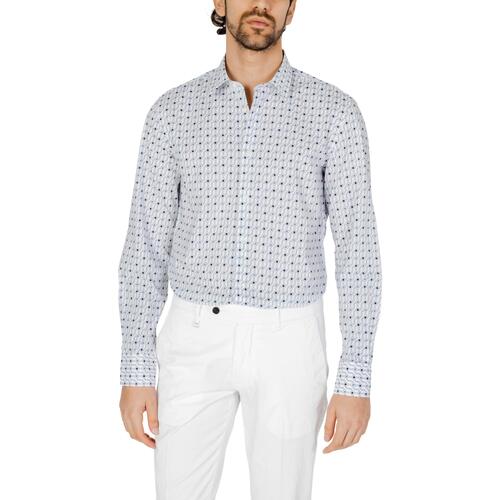Vêtements Homme Chemises manches longues Antony Morato NAPOLI MMSL00628-FA430610 Bleu