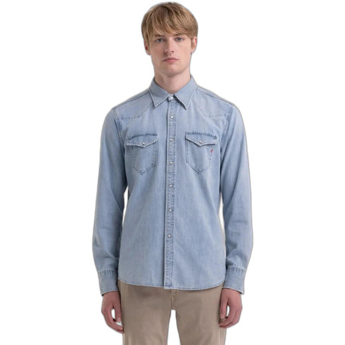 Vêtements Homme Chemises manches longues Replay M4981 .000.26C 64A Bleu